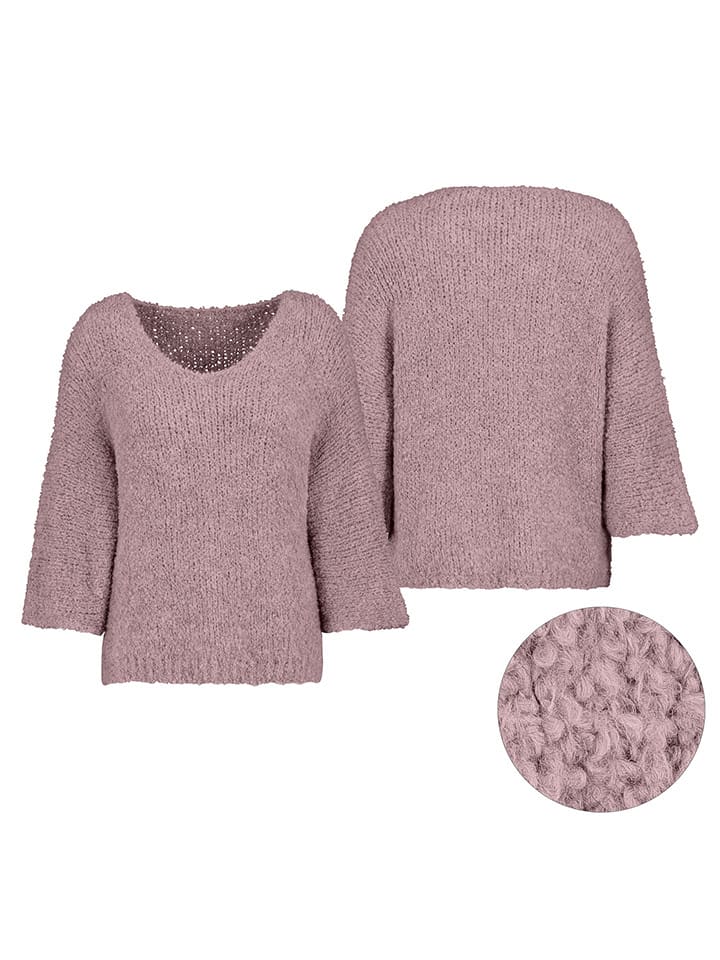 Sublevel Sweter w kolorze szaroróżowym rozmiar: L/XL