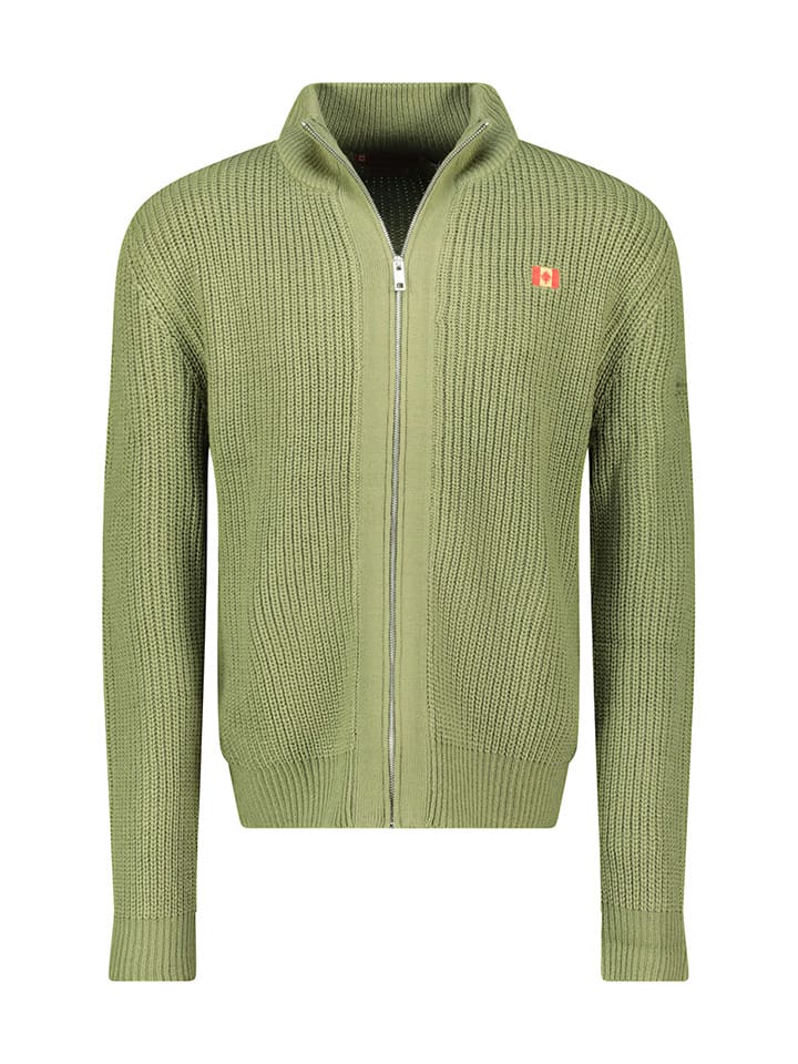 Canadian Peak Kardigan w kolorze zielonym rozmiar: XXL