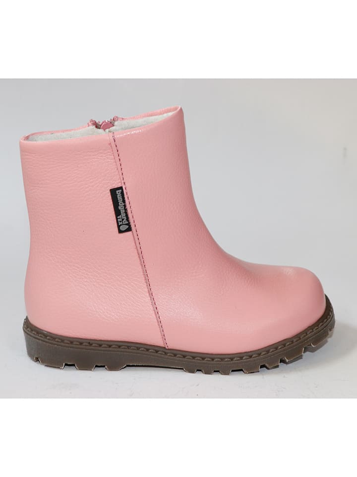 Bundgaard Skórzane botki "Toya" w kolorze jasnoróżowym rozmiar: 31