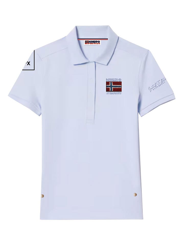 Geographical Norway Koszulka polo w kolorze błękitnym rozmiar: XL