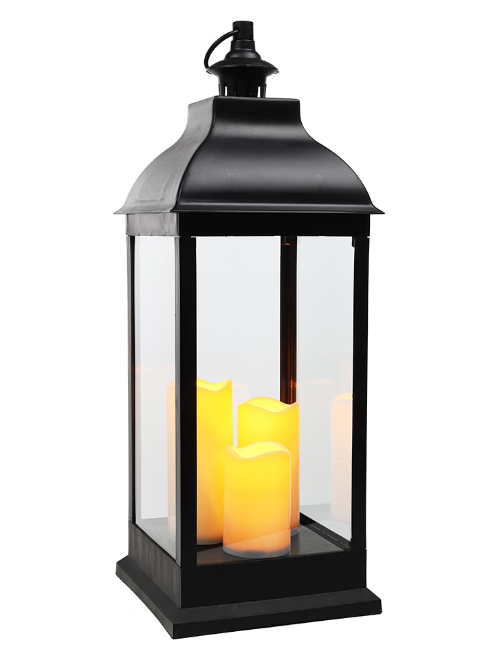 Profiline Lampion LED w kolorze czarnym - 24 x 70 x 24 cm rozmiar: onesize