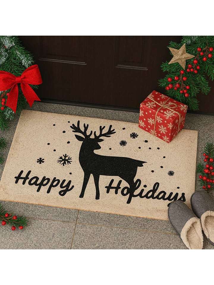 Mioli Wycieraczka w kolorze czarno-kremowym rozmiar: 40x70 cm