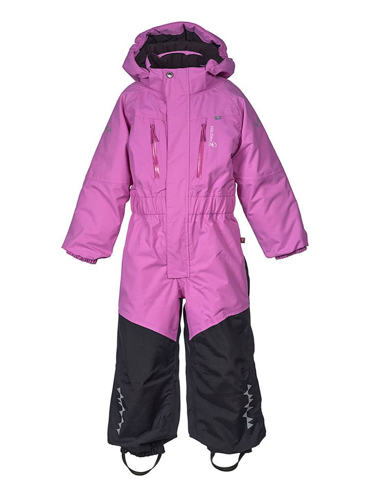 Isbjörn Kombinezon zimowy "Penguin" w kolorze fioletowo-czarnym rozmiar: 128