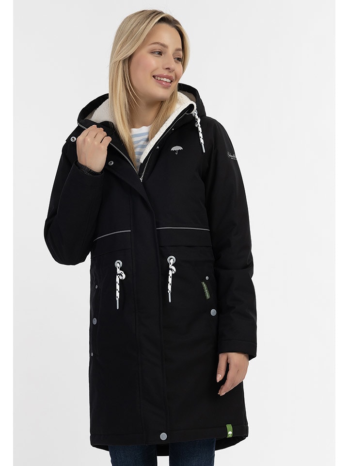 Schmuddelwedda Płaszcz przeciwdeszczowy w kolorze czarnym rozmiar: XS