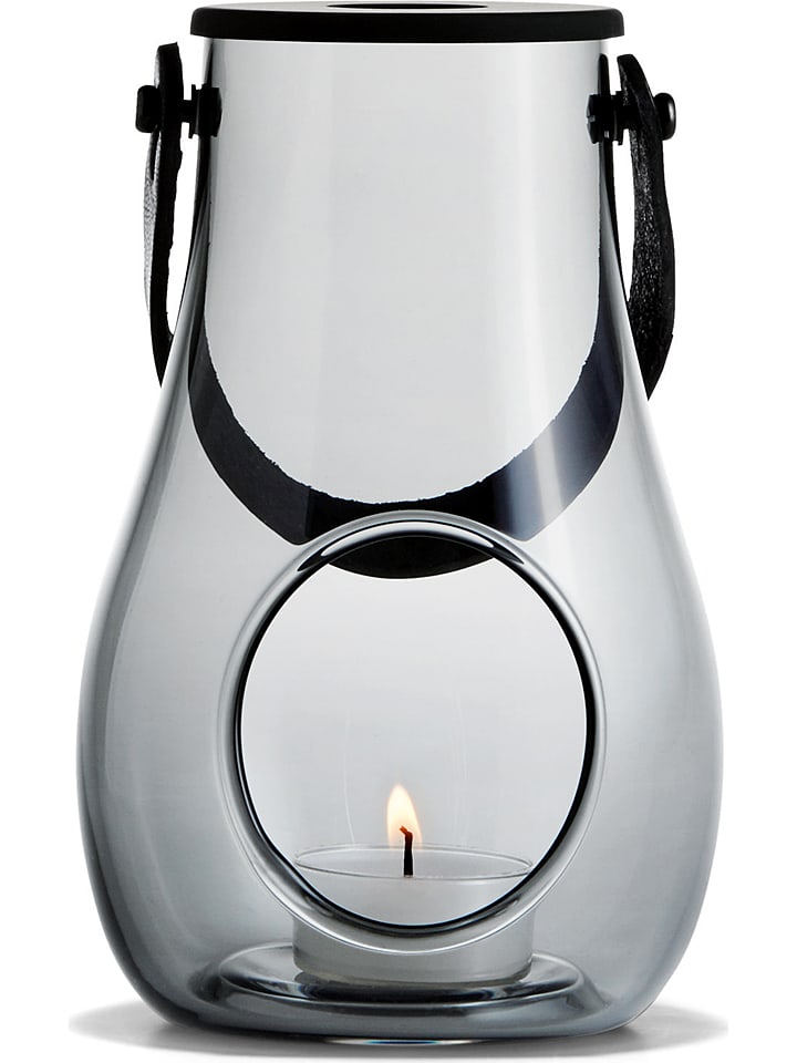 Holme Gaard Lampion "DWL" w kolorze szarym - wys. 16 x Ø 10,3 cm rozmiar: onesize