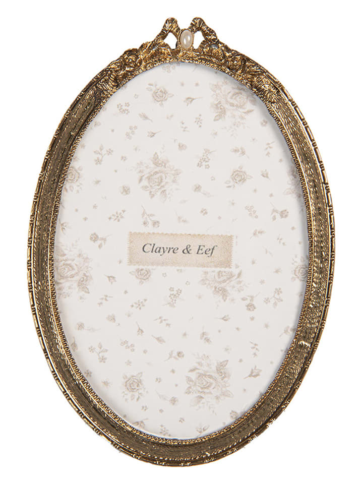 Clayre & Eef Ramka w kolorze złotym na zdjęcia - 10 x 14 cm rozmiar: onesize