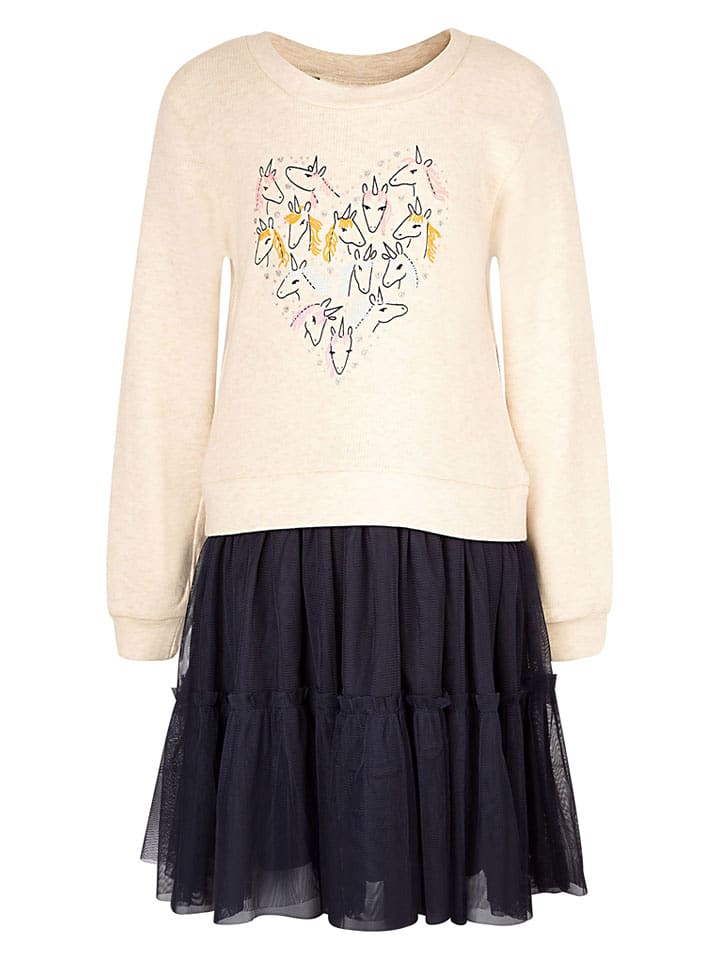 happy girls by Eisend Sukienka w kolorze kremowym rozmiar: 152