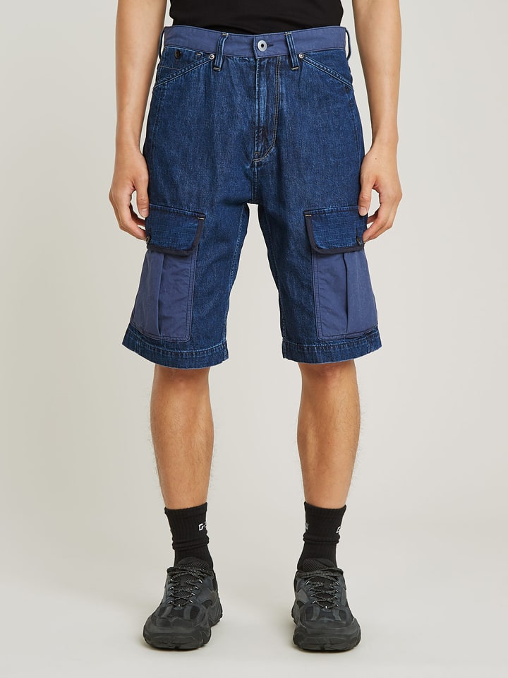 G-Star Bojówki dżinsowe w kolorze granatowym rozmiar: W32