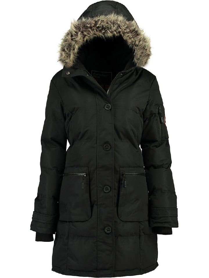 Canadian Peak Parka "Axelus" w kolorze czarnym rozmiar: M