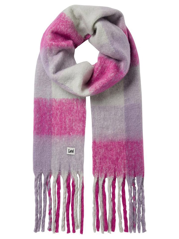 Lee Szal w kolorze szaro-różowym rozmiar: onesize