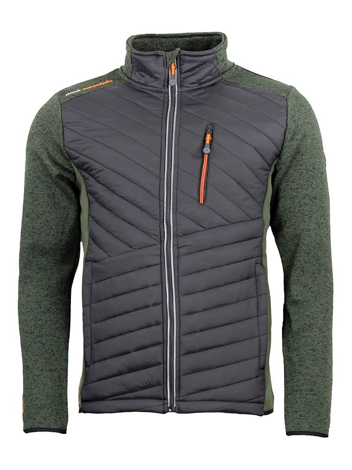 Peak Mountain Kurtka polarowa "Chacha" w kolorze zielono-szarym rozmiar: 3XL