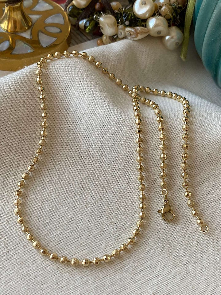 Luseera Pozłacany naszyjnik - dł. 45 cm rozmiar: onesize