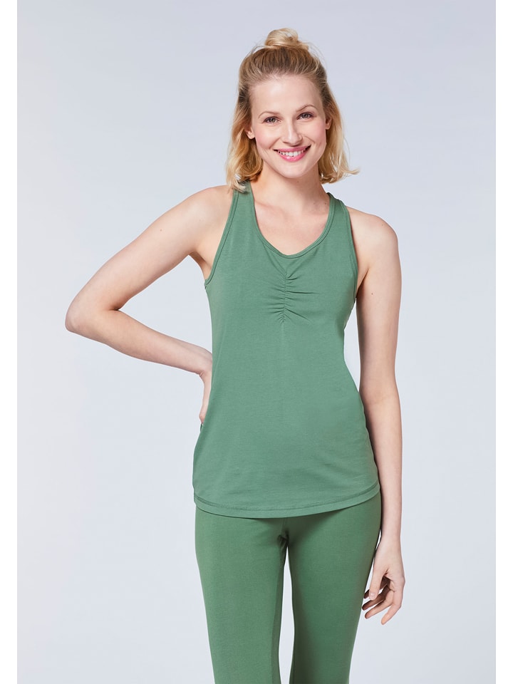 Detto Fatto Top sportowy w kolorze zielonym rozmiar: XL