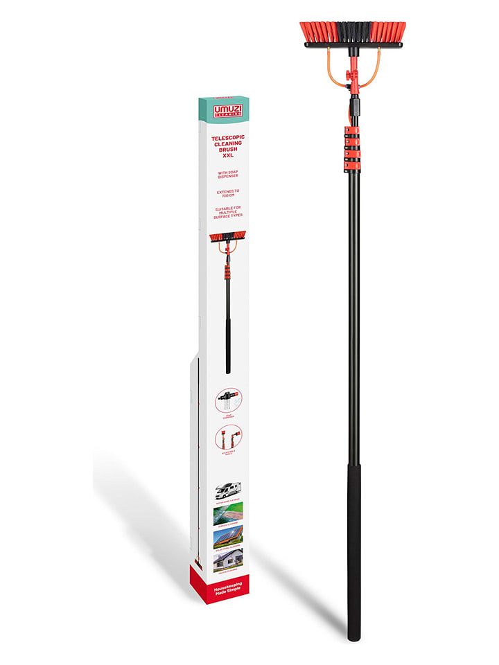 Lifa Living Teleskopowa szczotka w kolorze czarnym do czyszczenia - dł. 7 cm rozmiar: onesize