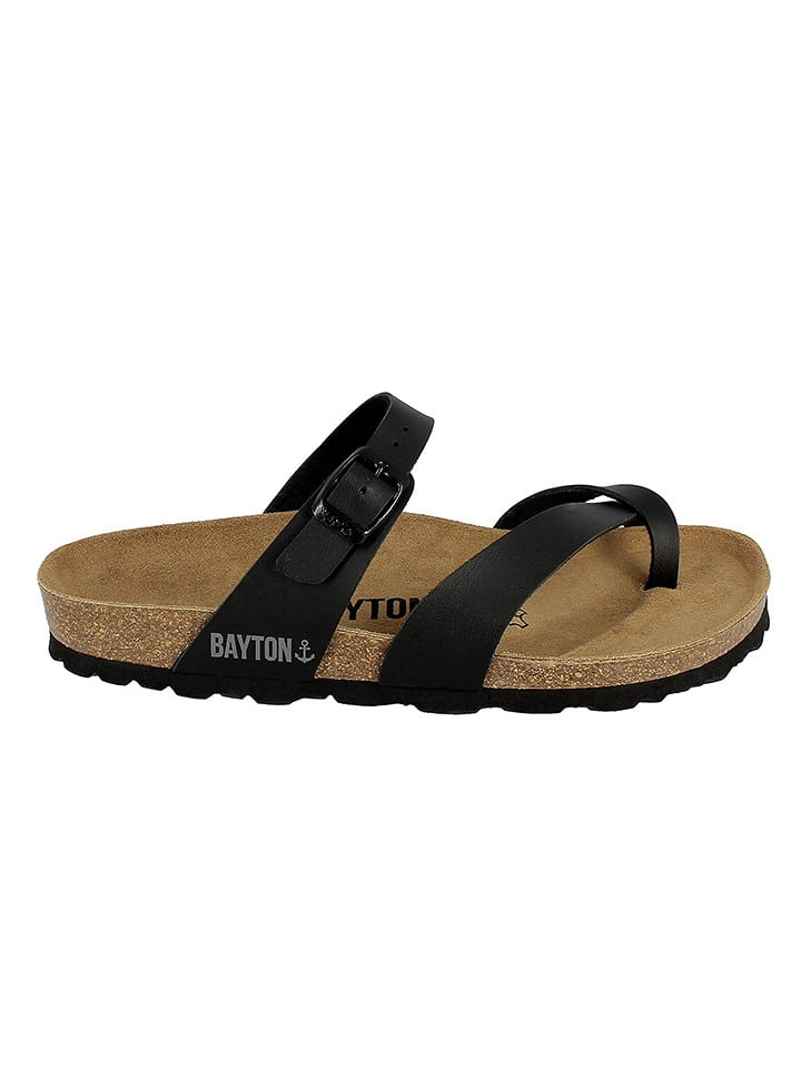 BAYTON Japonki "Diane" w kolorze czarnym rozmiar: 38