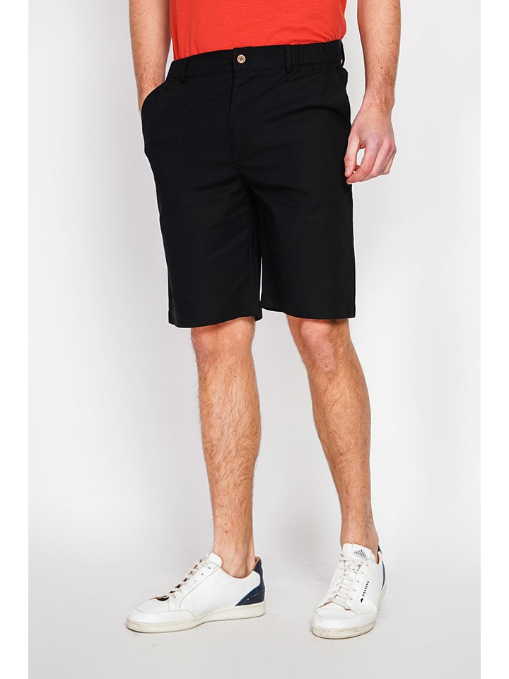 Secret du Lin Bermudy w kolorze czarnym rozmiar: 54