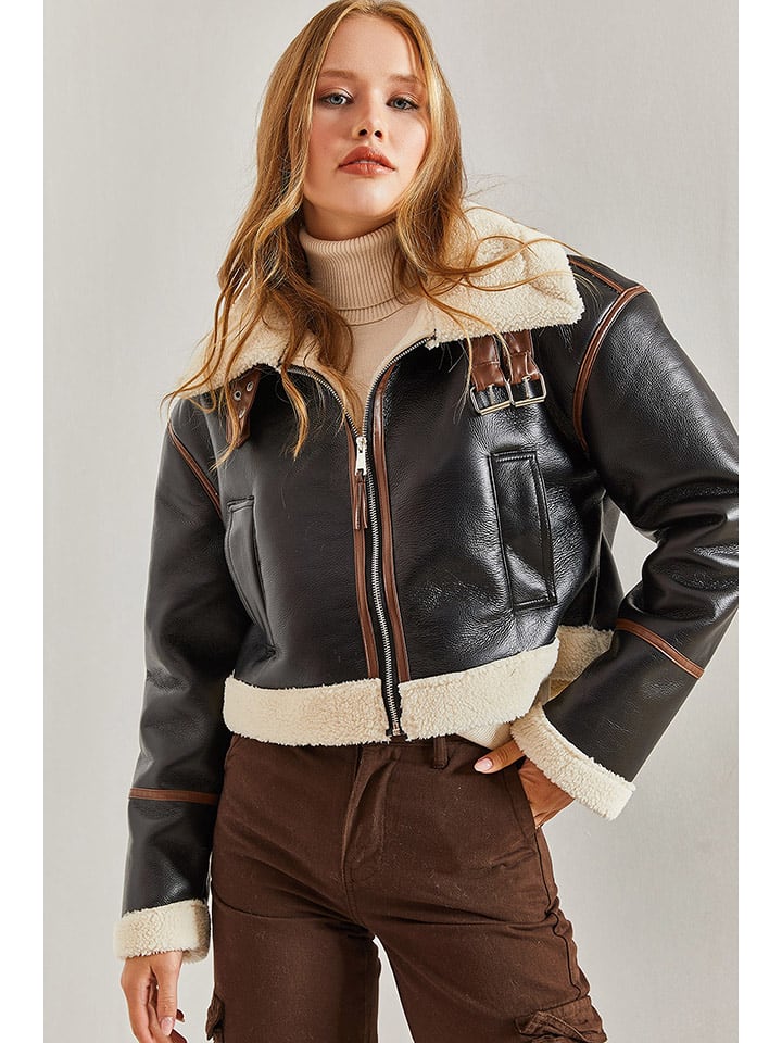 Bianco Lucci Kurtka przejściowa w kolorze czarnym rozmiar: 40