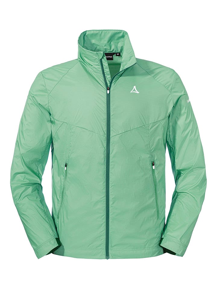 Schöffel Kurtka przeciwwiatrowa "Bygstad" w kolorze zielonym rozmiar: 46