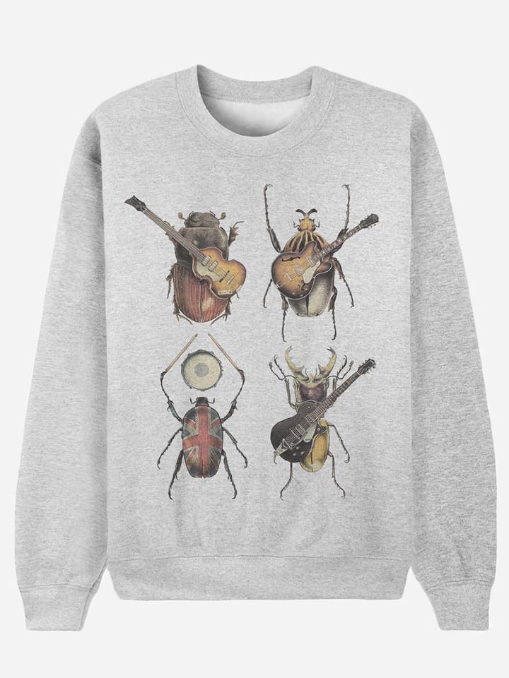 WOOOP Bluza "Beetles" w kolorze szarym rozmiar: L