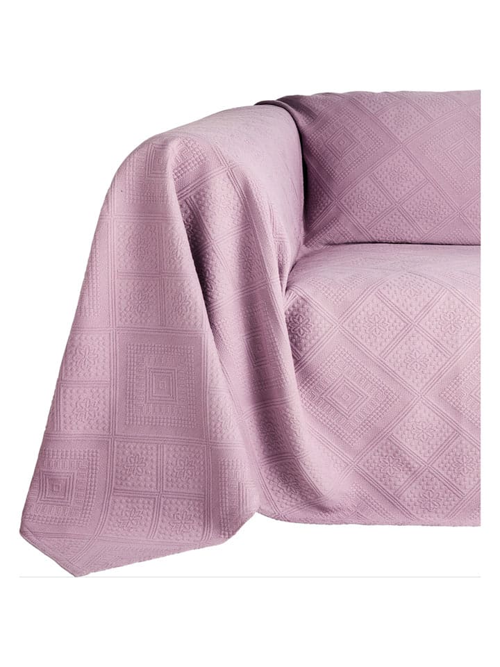 heine home Narzuta w kolorze jasnoróżowym na fotel i sofę rozmiar: 160x190 cm