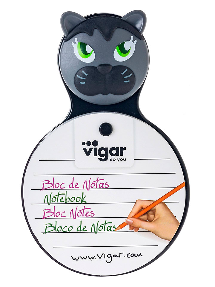 Vigar Notatnik "Felix" w kolorze szarym - 11 x 21 cm rozmiar: onesize