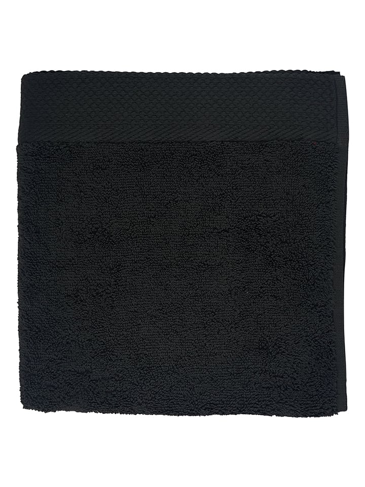 Soft by Perle de Coton Dywanik łazienkowy w kolorze czarnym - 50 x 80 cm rozmiar: 50x100 cm