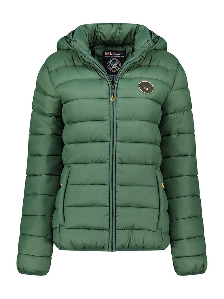 Geographical Norway Kurtka pikowana "Atikamap" w kolorze zielonym rozmiar: XL