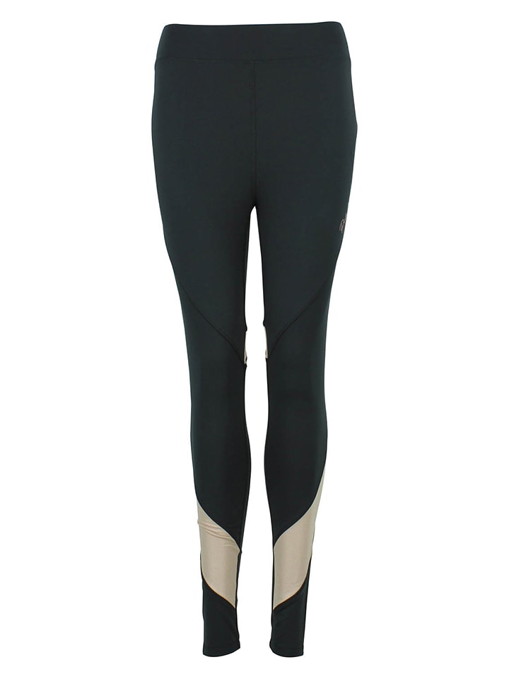 Peak Mountain Legginsy sportowe "Athlete" w kolorze czarnym rozmiar: M