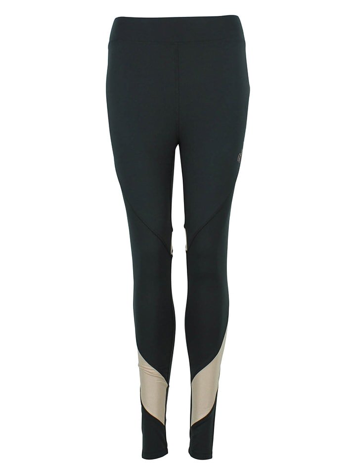 Peak Mountain Legginsy sportowe "Athlete" w kolorze czarnym rozmiar: M