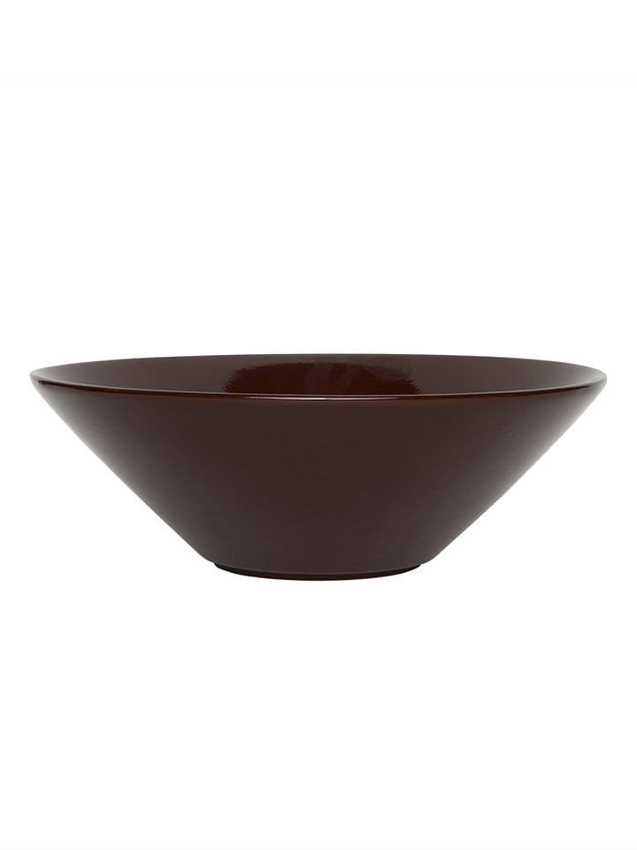 OYOY living design Miska "Yuka" w kolorze brązowym - wys. 9,2 x Ø 28 cm rozmiar: onesize