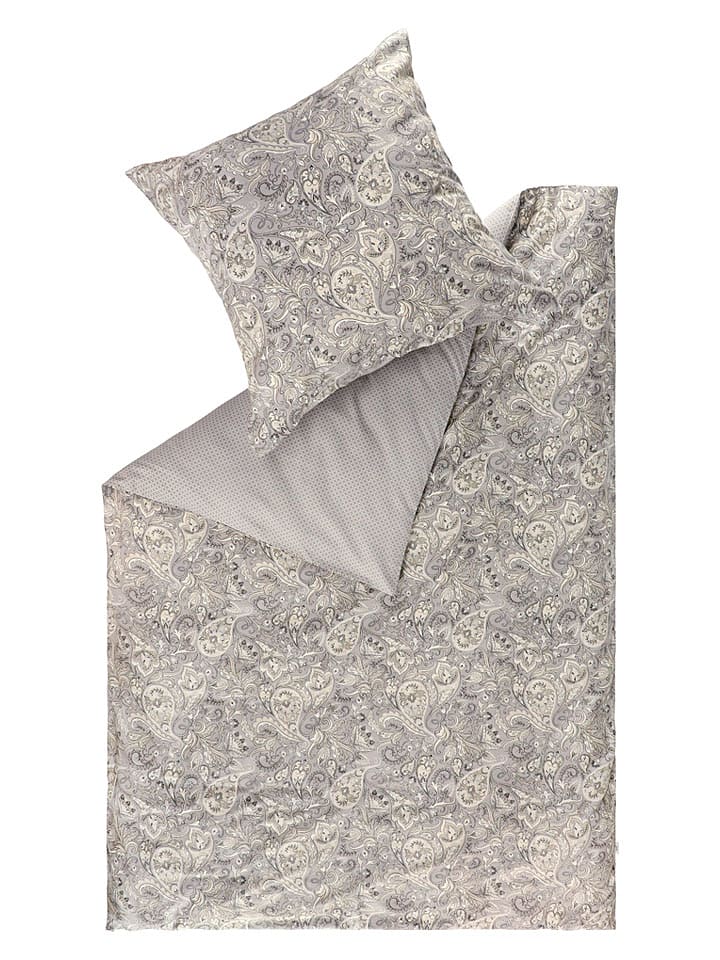 ESPRIT Komplet pościeli satynowej w kolorze szarym rozmiar: 140x200 cm