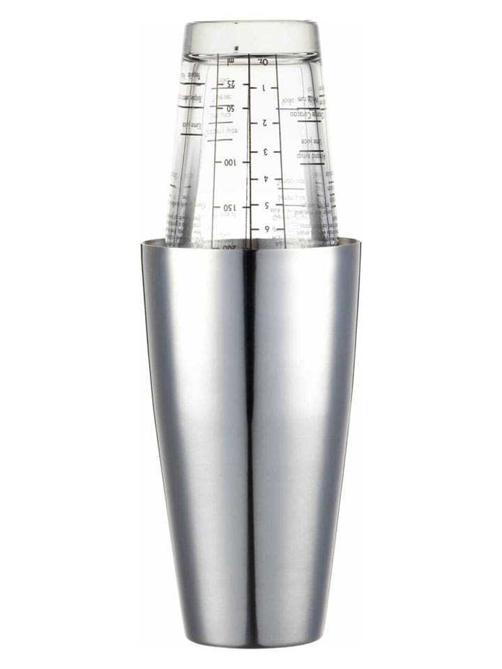 BarCraft Shaker w kolorze srebrnym do koktajli - 400 ml rozmiar: onesize