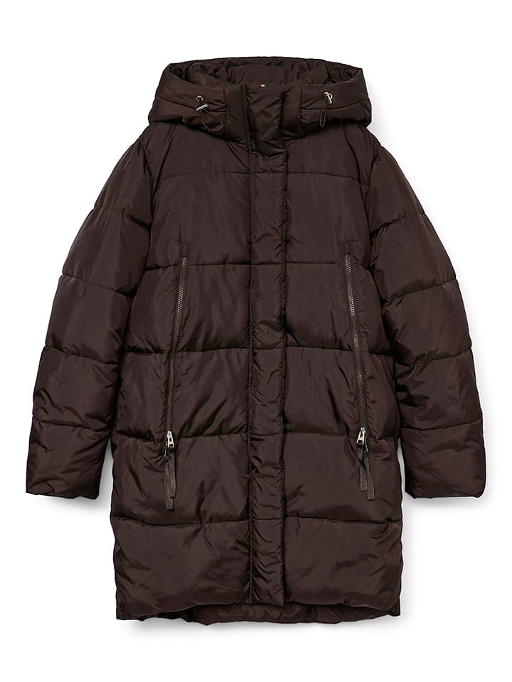 Vero Moda Płaszcz zimowy "VMNOVA" w kolorze brązowym rozmiar: XL