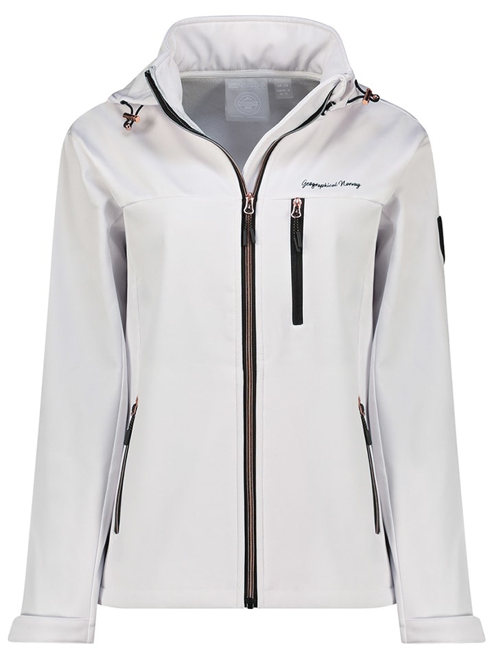 Geographical Norway Kurtka softshellowa "Tounia" w kolorze białym rozmiar: L