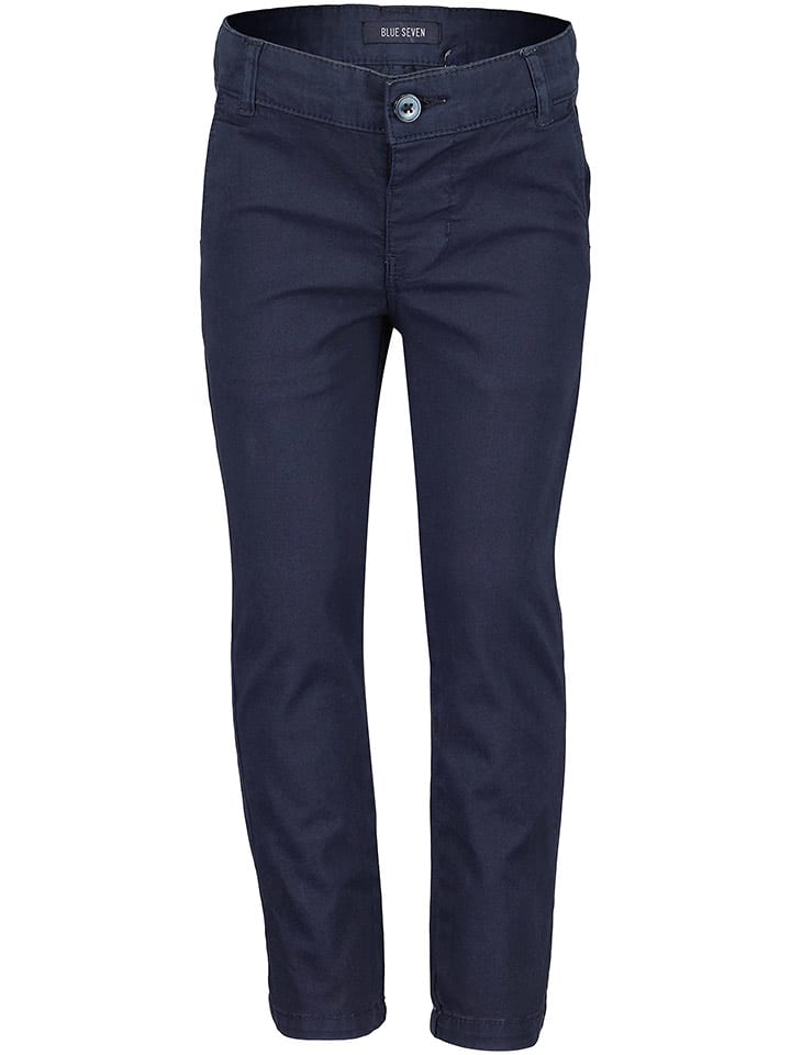 Blue Seven Spodnie chino w kolorze granatowym rozmiar: 98