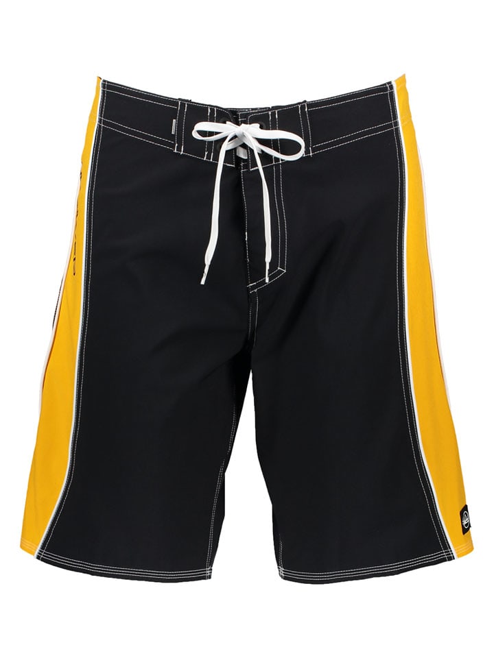Quiksilver Bermudy w kolorze czarno-żółtym rozmiar: W38
