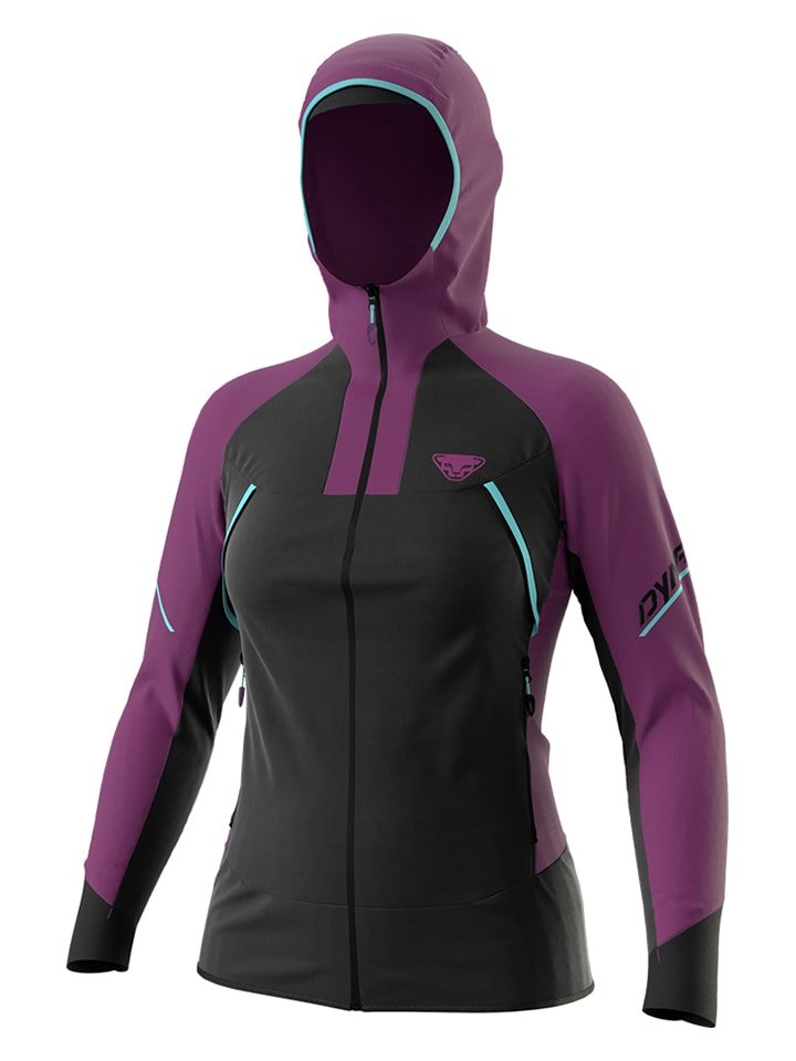 DYNAFIT Kurtka softshellowa "Speed" w kolorze fioletowo-czarnym rozmiar: L