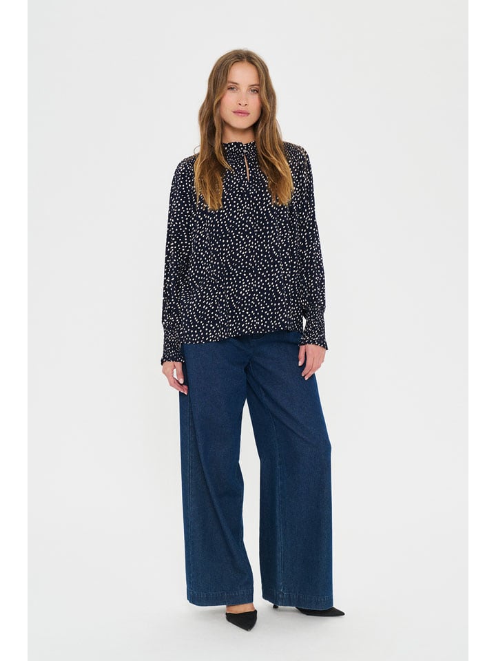 SAINT TROPEZ Bluzka w kolorze czarno-białym rozmiar: XXL