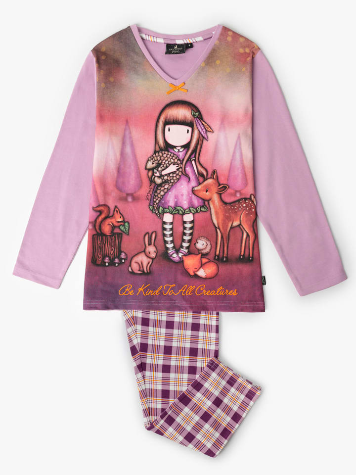 SANTORO London Piżama "Santoro Gorjuss" w kolorze fioletowo-białym rozmiar: 128