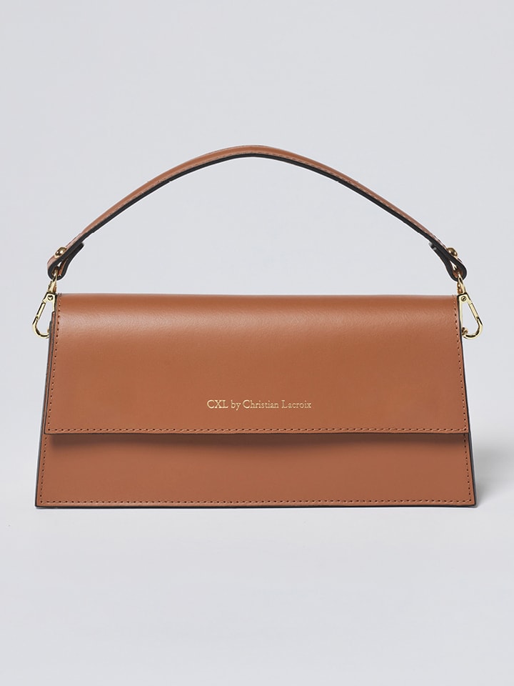 CXL by Christian Lacroix Skórzana torebka w kolorze jasnobrązowym - 28 x 13 x 6 cm rozmiar: onesize