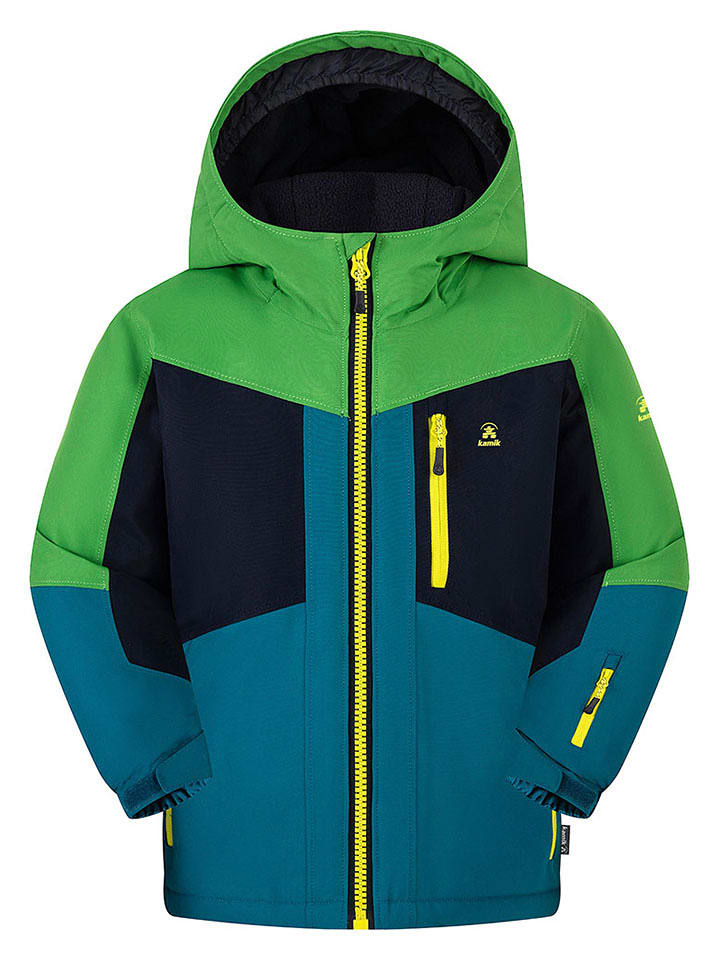 Kamik Kurtka zimowa "Duke" w kolorze niebiesko-zielonym rozmiar: 110