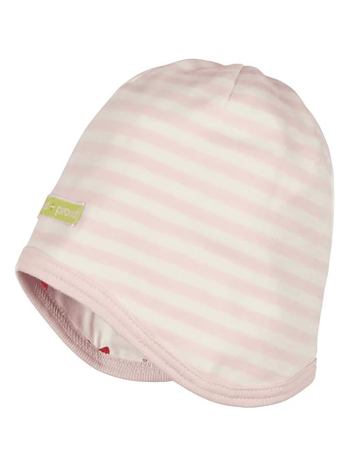 loud + proud Czapka dwustronna w kolorze różowym rozmiar: 74/80