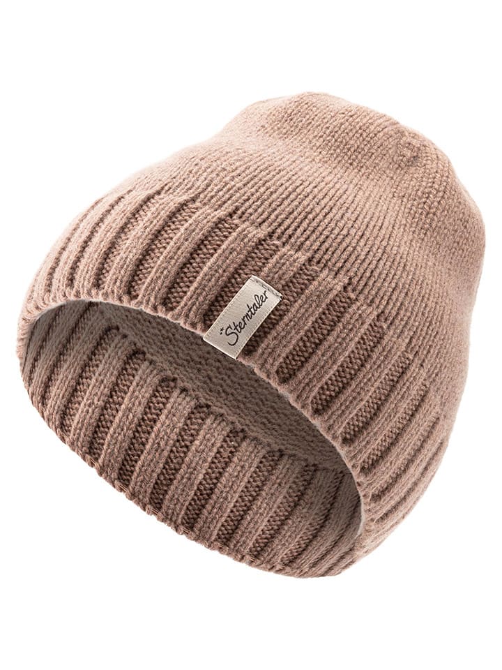 Sterntaler Wełniana czapka w kolorze jasnobrązowym rozmiar: 55 cm