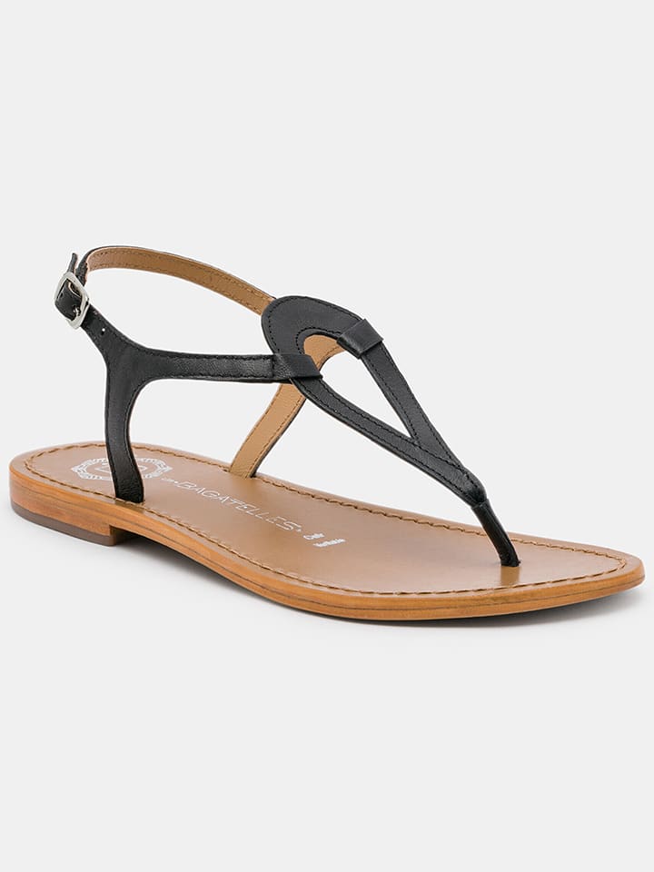 Les BAGATELLES Skórzane sandały "Malabia" w kolorze czarnym rozmiar: 39