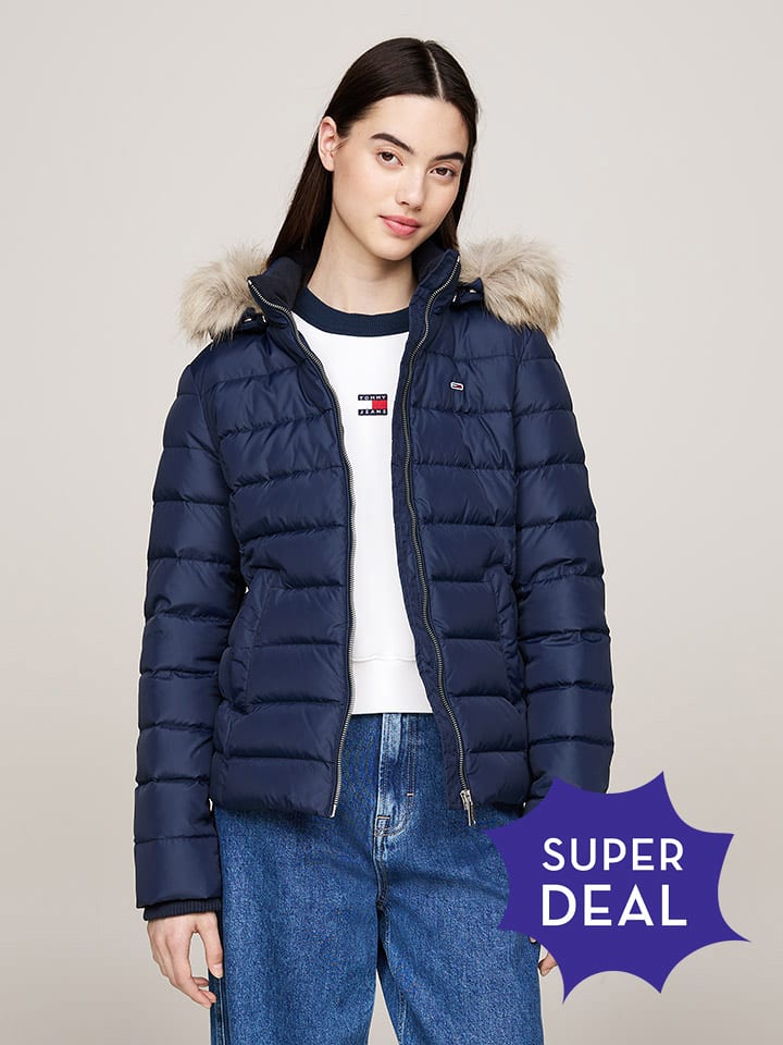 TOMMY JEANS Kurtka zimowa w kolorze granatowym rozmiar: M