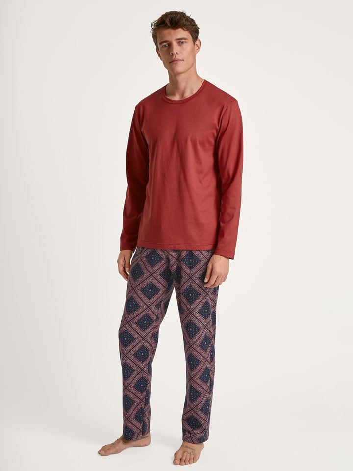 Calida Spodnie piżamowe w kolorze granatowo-fioletowym rozmiar: L