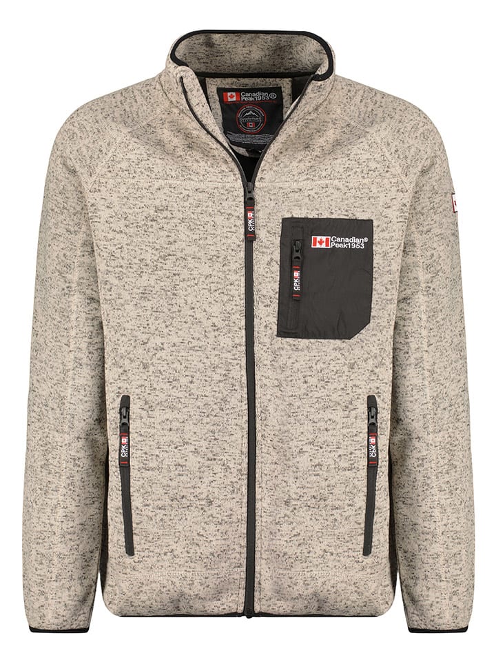 Canadian Peak Kurtka polarowa "Titleak" w kolorze beżowym rozmiar: XL