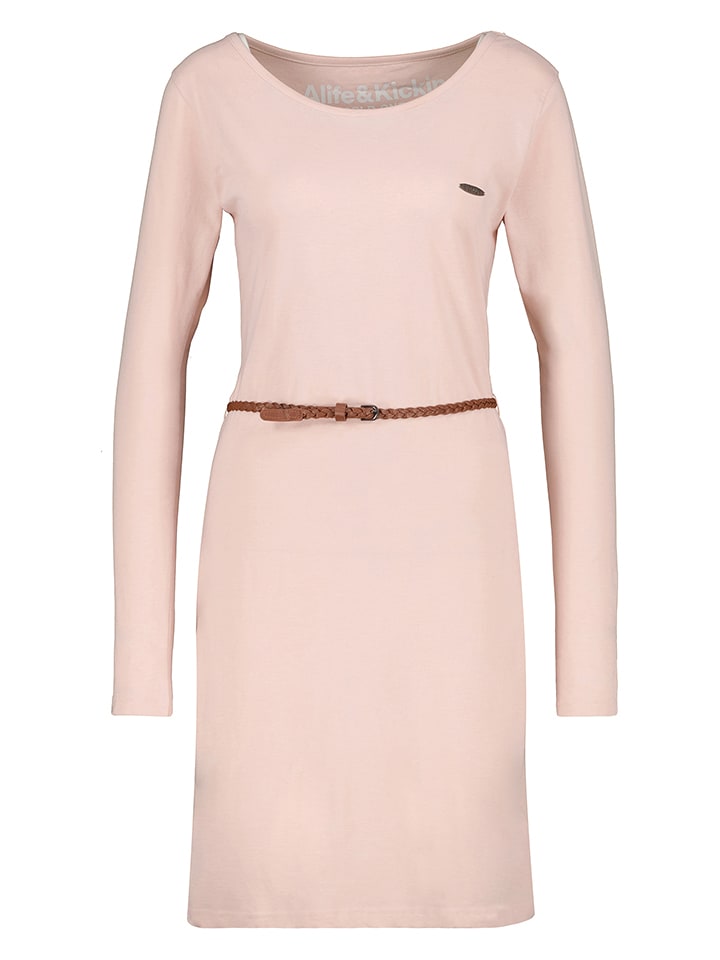 alife and kickin Sukienka "Ellin" w kolorze jasnoróżowym rozmiar: M