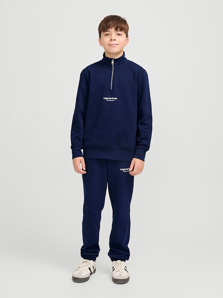 JACK & JONES Junior Spodnie dresowe "Gordon" w kolorze granatowym rozmiar: 164