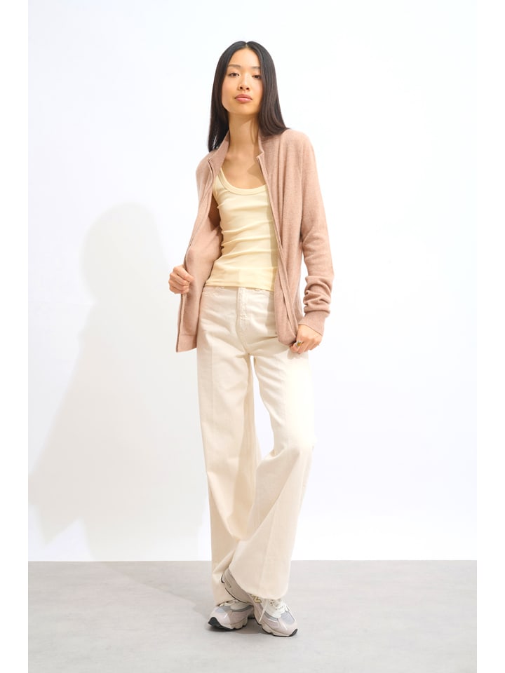 AUTHENTIC CASHMERE Kaszmirowy kardigan "Thalun" w kolorze jasnoróżowym rozmiar: M